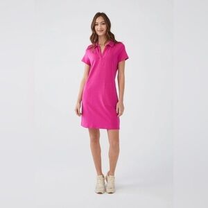 FDJ FRENCH DRESSING MAGENTA‎ POLO DRESS NWT